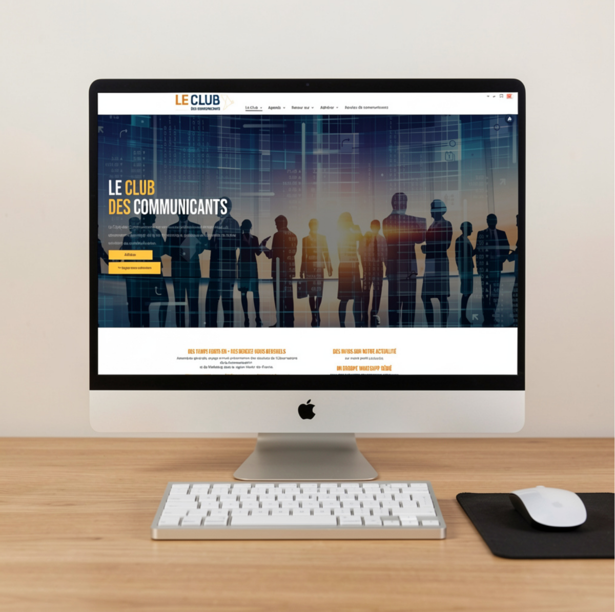 Home page site web Club des communicants